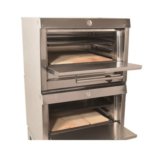 HORNO DE 2 CÁMARAS CON LADRILLO REFRACTARIO A GAS GPL