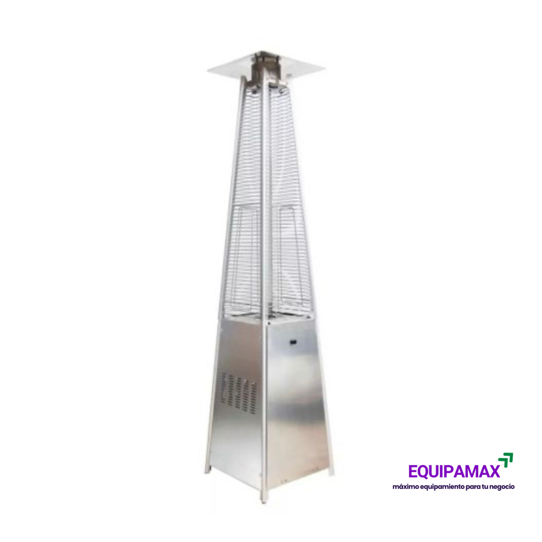 ESTUFA DE TERRAZA DISEÑO PIRAMIDAL CON TUBO DE VIDRIO