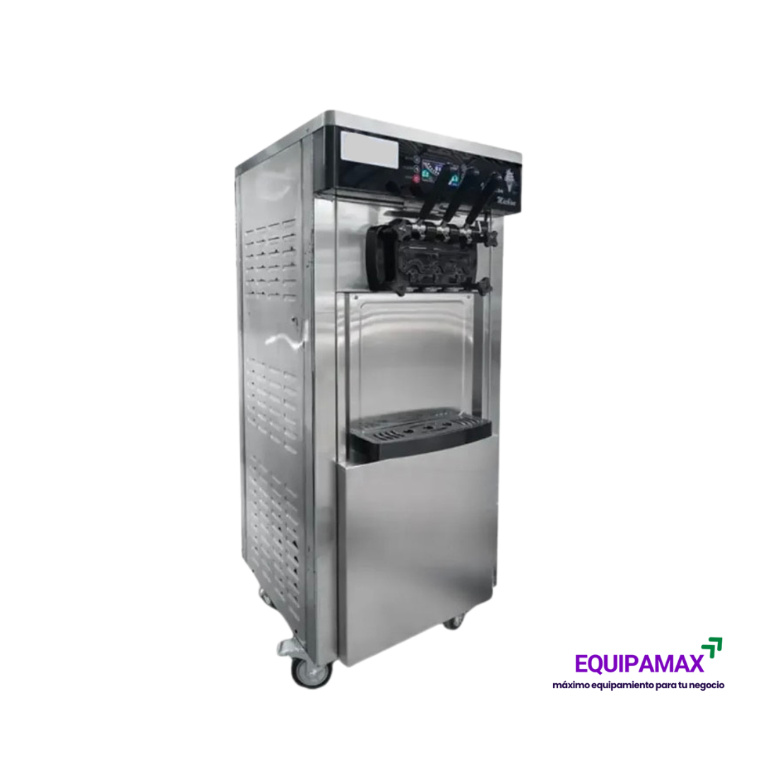MÁQUINA DE HELADOS SOFT CON PANTALLA TÁCTIL Y BOMBA PRESURIZADORA