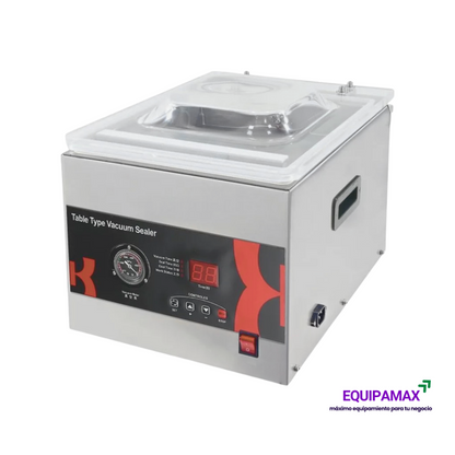 SELLADORA AL VACÍO INDUSTRIAL DE CÁMARA | ACERO INOXIDABLE | ALTA POTENCIA 900W